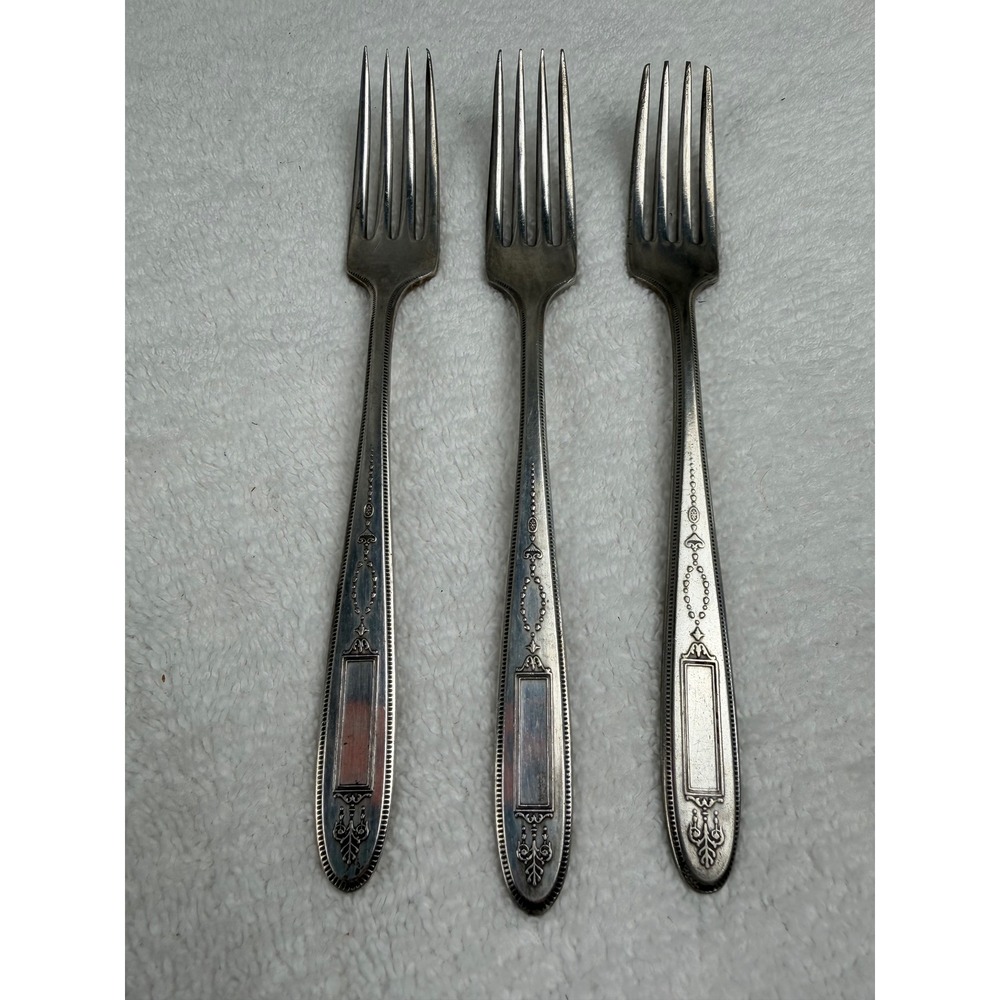 Community Plate Grosvenor Silverplate Dinner Forks Set of 3 circa 1921 oneida